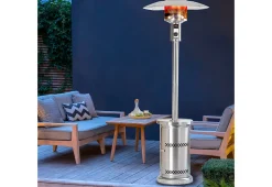 Shinerich International Inc 48,000 BTU Stainless Steel Floorstanding Patio Heater