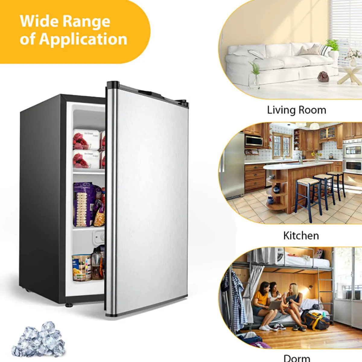 KNG International LLC 3 Cu. Ft. Manual Defrost Upright Freezer