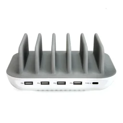 Sharper Image 5 Device Charging Station with Cables
