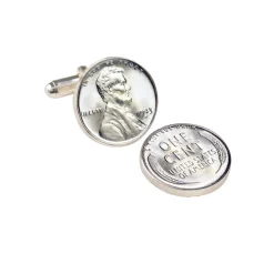 UPM Global LLC 1943 Lincoln Steel Penny Cuff Links