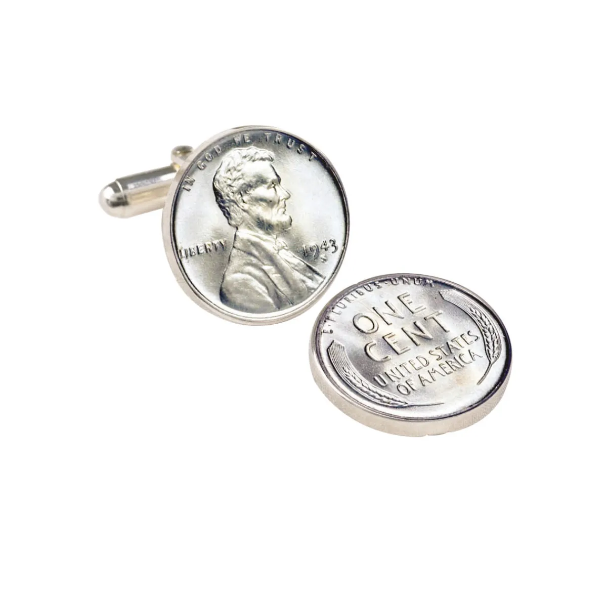 UPM Global LLC 1943 Lincoln Steel Penny Cuff Links