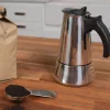 Escali Corp dba Kitchen Supply 500 mL Stainless Steel Espresso Maker and Spoon Set