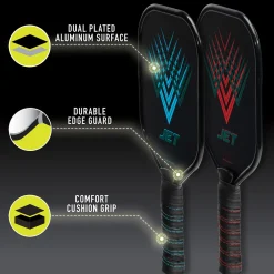 FRANKLIN SPORTS 4 Player Aluminum Paddle Pickleball Set