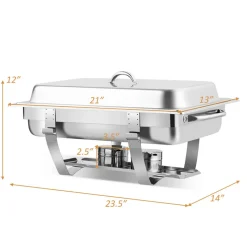 Swan Brand LLC (formerly Armadale LLC) 9 Qt Stainless Steel Chafing Dish (Set of 2)