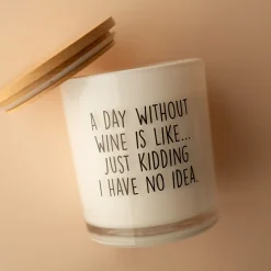 Unplug Soy Candles LLC A Day Without Wine Soy Candle