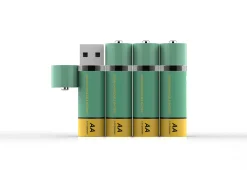 Odash Inc. AA USB Rechargeable Batteries (Set of 4)
