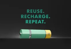Odash Inc. AA USB Rechargeable Batteries (Set of 4)