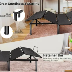 GoPlus (Costway) Adjustable Bed Base Frame with Head and Foot Incline