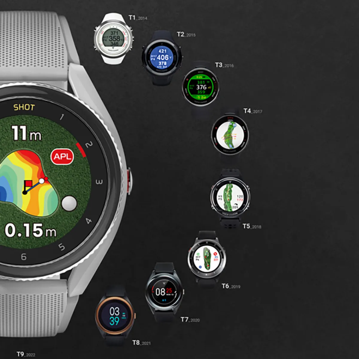 Sharper Image Advanced GPS Golf Watch with Swing and Putt Tracking
