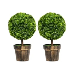 GoPlus (Costway) Artificial Ball Trees with Natural Look (Set of 2)