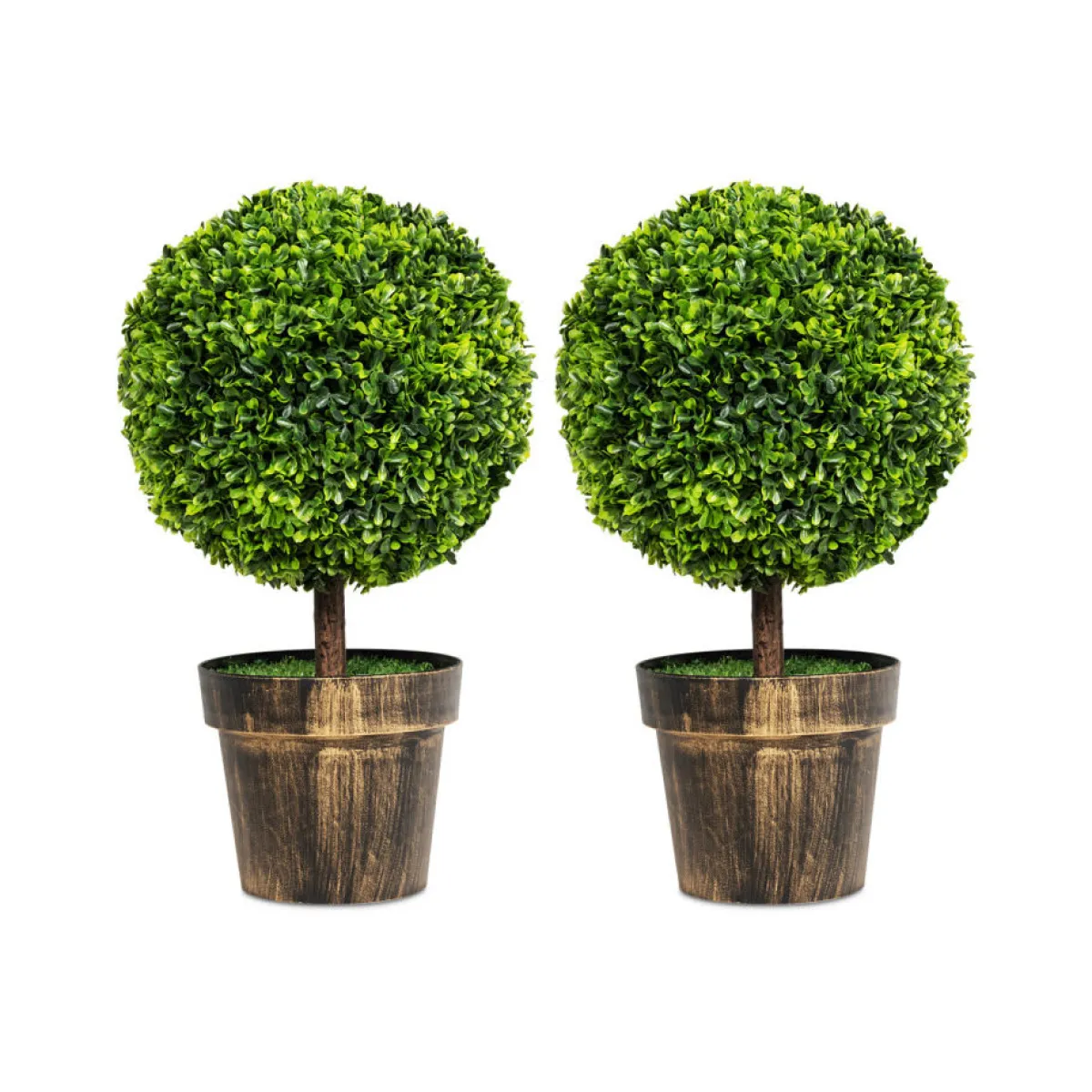 GoPlus (Costway) Artificial Ball Trees with Natural Look (Set of 2)