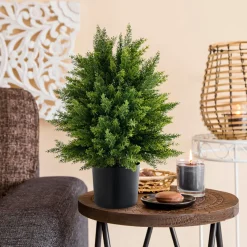 GoPlus (Costway) Artificial Cedar Topiary Ball Trees (Set of 2)