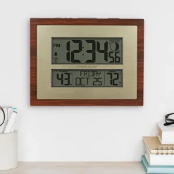 LaCrosse Technology, Ltd. Atomic Digital Wall Clock with Moon Phase