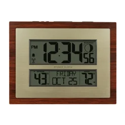 LaCrosse Technology, Ltd. Atomic Digital Wall Clock with Moon Phase