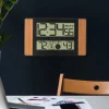 Better Battery Co. Inc. Atomic Digital Wall Clock with Temperature and Moon Phase