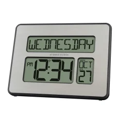 Better Battery Co. Inc. Atomic Digital Wall Clock w/White Backlight