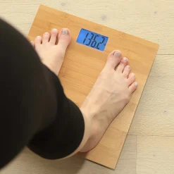 Better Battery Co. Inc. Bamboo Bathroom Scale