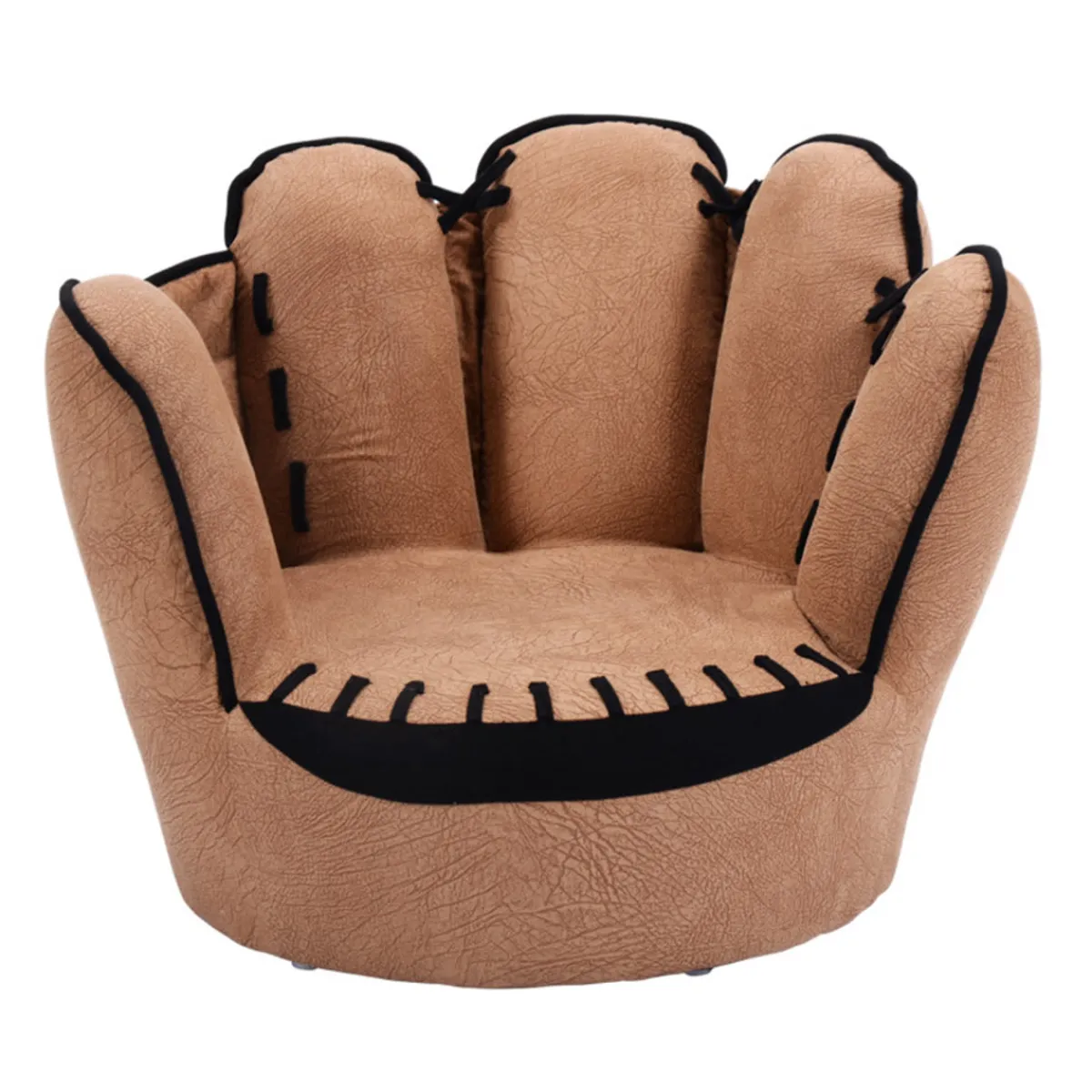 Kids Comfort Research LLC Baseball Glove Shaped Kids Upholstered Sofa