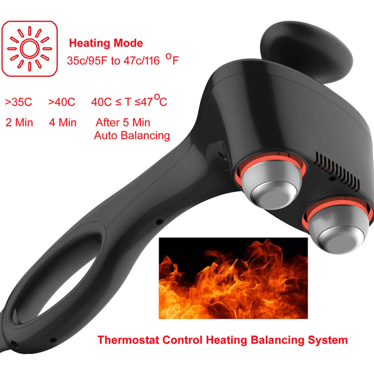 Qualimax Marketing Inc Bionic-Point Heat and Cold Percussion Massager