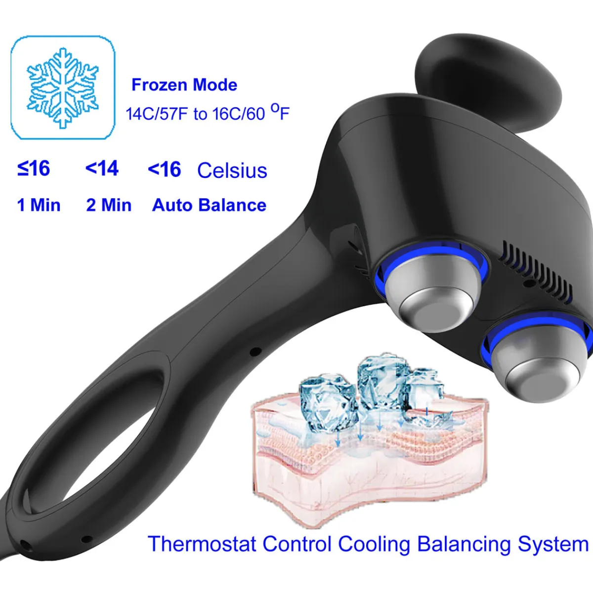 Qualimax Marketing Inc Bionic-Point Heat and Cold Percussion Massager