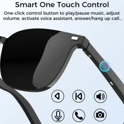 OUTDOOR TECHNOLOGY INC. Bluetooth Smart Glasses with Detachable Lenses