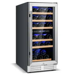 Sharper Image 30-Bottle Dual Zone Freestanding Wine Cooler
