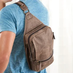 Kingport Industries, LLC Buffalo Leather Sling Bag