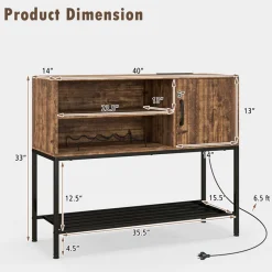 JK Adams Co Buffet Sideboard Coffee Bar