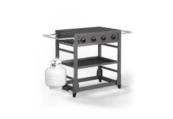 Grill Daddy Brush Co. 4-Burner Outdoor Griddle with Cover