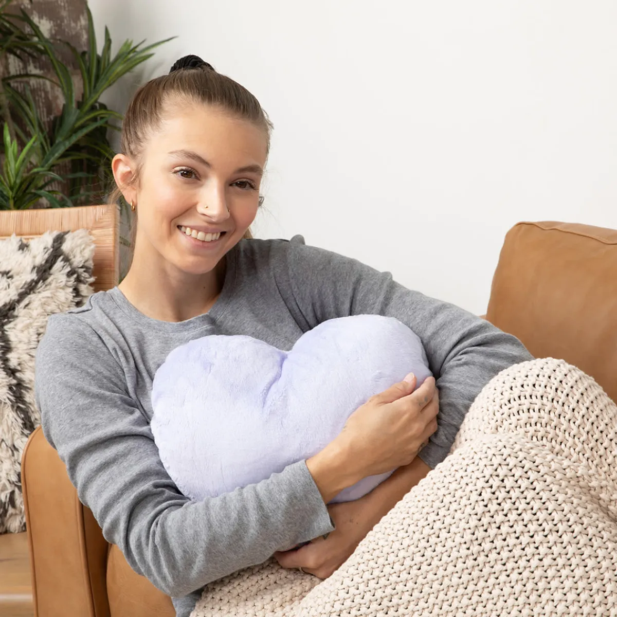 Hugimals Inc Calming Weighted Heart Pillow