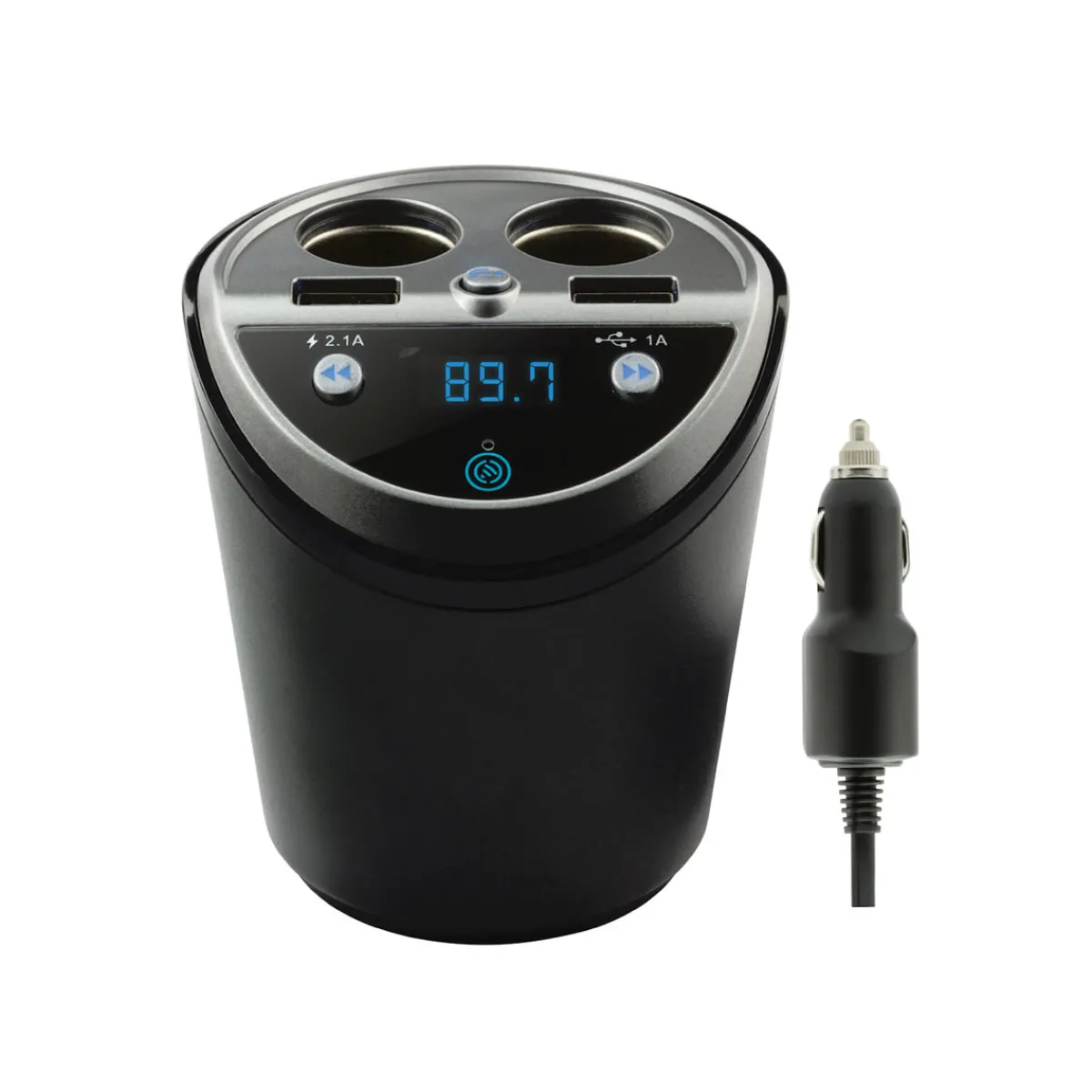 Sharper Image Car and Driver Bluetooth FM Transmitter Power Station and Charger