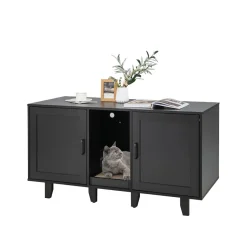 Sonicgrace Inc. Cat Litter Box Enclosure with Scratching Board
