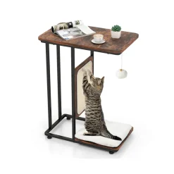 GoPlus (Costway) Cat Tree Side Table with Scratching Board