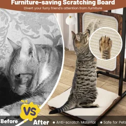 GoPlus (Costway) Cat Tree Side Table with Scratching Board