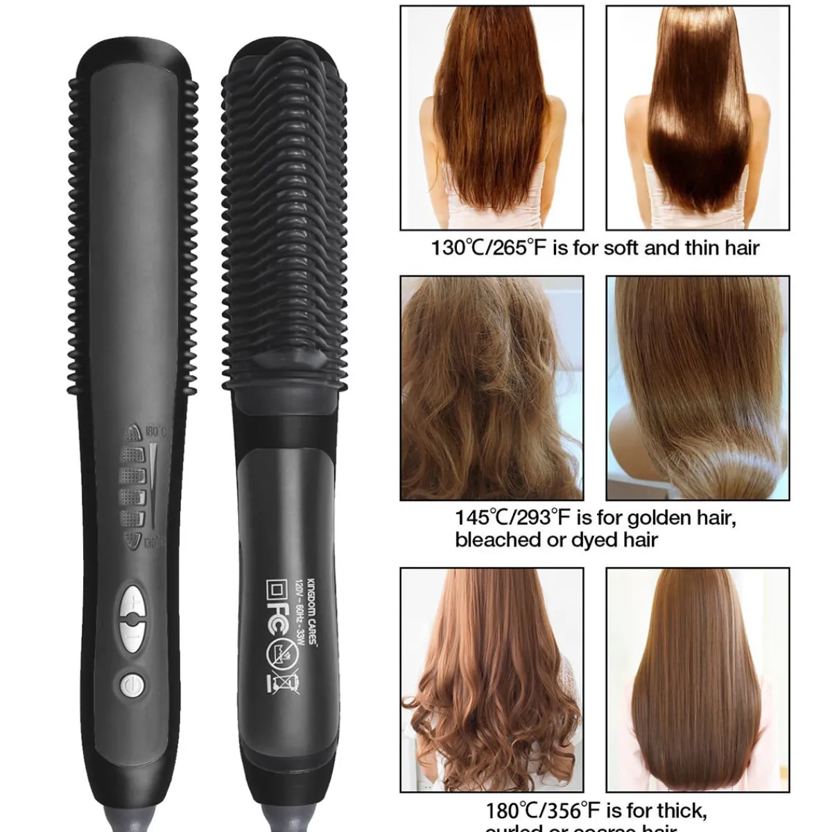 Prospera Corporation Ceramic Hair Straightening Comb