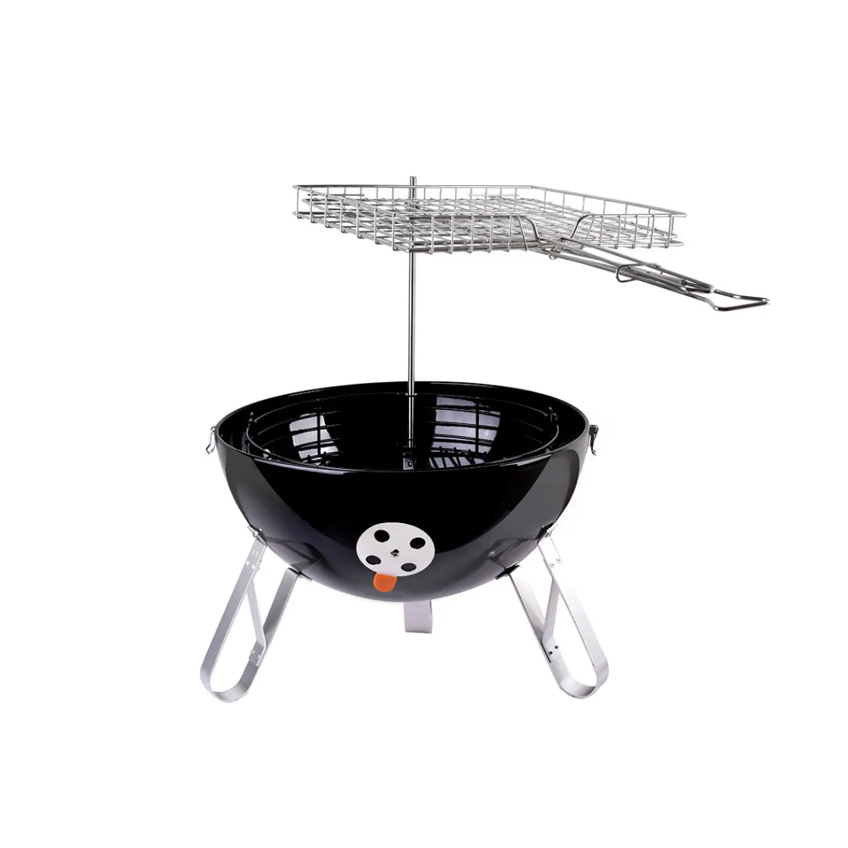 Grill Daddy Brush Co. Charcoal BBQ Smoker with Built-In Thermometer