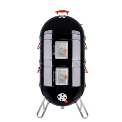 Grill Daddy Brush Co. Charcoal BBQ Smoker with Built-In Thermometer