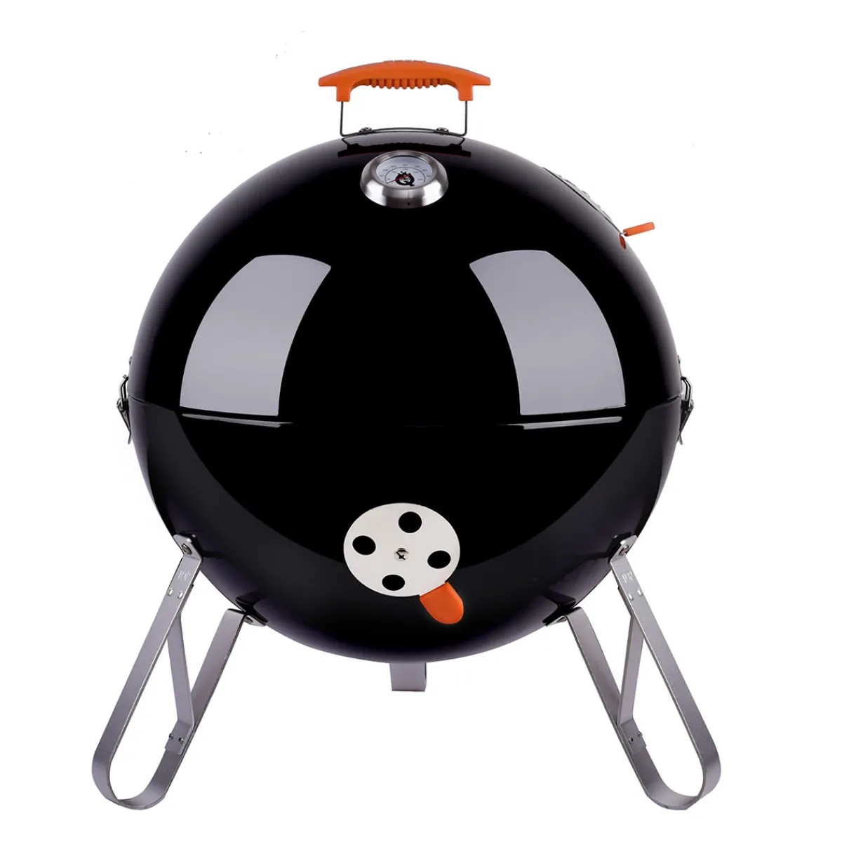 Grill Daddy Brush Co. Charcoal BBQ Smoker with Built-In Thermometer