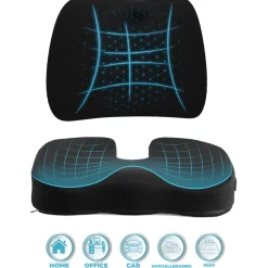 Teleshop Inc. (Beauty Ko LLC) Comfort Office Chair Cushion Set