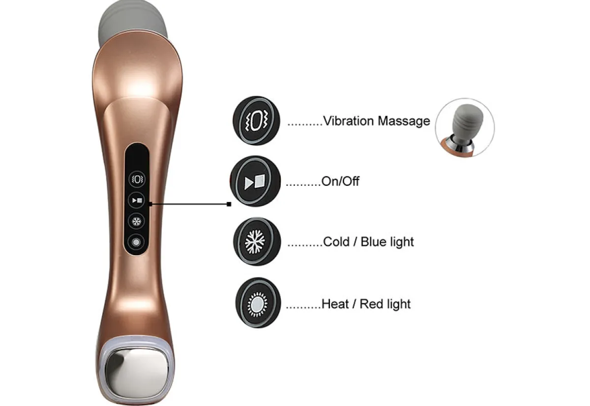 Qualimax Marketing Inc Cordless Hot and Cold Beauty Massager