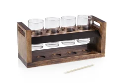 Sharper Image Craft Beer Flight Set