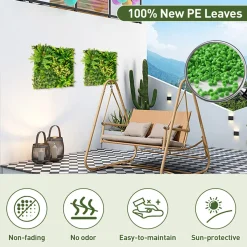 MI - Zhejiang Focus-On Import u0026 Export Co., LTD. 3D Hanging Greenery Hedge (Set of 2)
