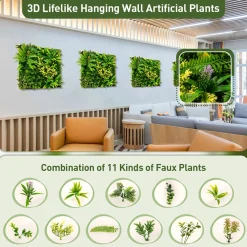 MI - Zhejiang Focus-On Import u0026 Export Co., LTD. 3D Hanging Greenery Hedge (Set of 2)