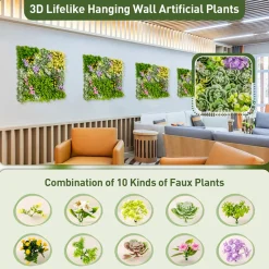 MI - Zhejiang Focus-On Import u0026 Export Co., LTD. 3D Hanging Succulents (Set of 2)