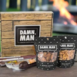 Sugar Plum Inc Damn, Man Gourmet Nuts and Exotic Meats Box