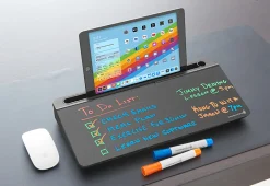 2655289 Ontario Inc. Desktop Glass Whiteboard and Organizer