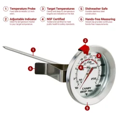 BH Home Good LLC Digital Thermometer and Deep Fry Thermometer Set