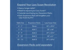The Lazy Susan Revolution Inc. Dinner Table Lazy Susan