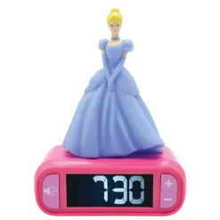 LEXIBOOK AMERICA INC Disney Cinderella Digital Alarm Clock with Nightlight