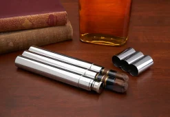 Bey-Berk International Inc Double Cigar Holder And Flask